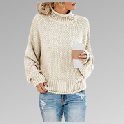 NIAMO - Klassieke Gebreide Sweater Dames Women's Sweater Zavalori Crème 8 (S)