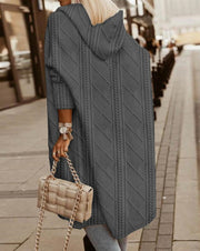 SELIN - Lange Cardigan met Capuchon Women's Cardigan Zavalori Grijs 8 (S)