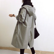 FAYE | Dames Trenchcoat - Waterdicht en Winddicht Coat Jacket Women Zavalori Grijs S