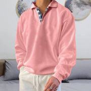 ZAVA | Warme Heren Sweater Men Sweaters Zavalori Roze M