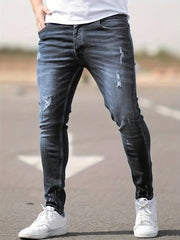 MELOV | Heren Slim Fit Jeans jeans men Zavalori Grijs XS