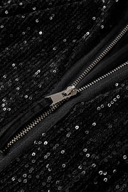 CECILE - Zwarte Pailletten Jasje Outerwear/Jackets Zavalori