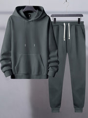 FINN - Herensweatpak | Hoodie & Joggingbroek Set Zavalori Donker-Grijs S