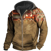 THOMAS | Heren Vest Met Capuchon Hoodie Zavalori Bruin S