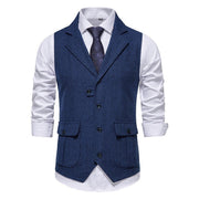YOVO | Heren Gilet Vest Heren Zavalori Blauw S
