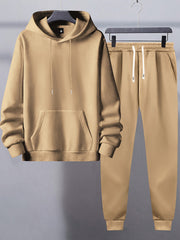 FINN - Herensweatpak | Hoodie & Joggingbroek Set Zavalori Khaki S