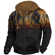 THOMAS | Heren Vest Met Capuchon Hoodie Zavalori Donker-Bruin S