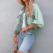 LIV - Jas met Pofmouwen Dames Fashion Women Jacket Spring Zavalori