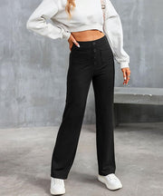 LARA - Elastische Hoge Taille Broek voor Dames high waisted broek Zavalori