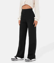 LARA - Elastische Hoge Taille Broek voor Dames high waisted broek Zavalori Zwart S