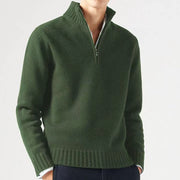 Jasper | Heren Sweater met Rits Truien & Vesten heren Zavalori Groen M