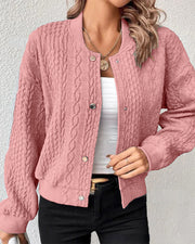 Victoria - Cozy Knit Cardigan Dames Women's Cardigan Zavalori Roze 8 (S)