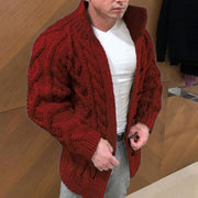 ARNE | Warm Wollen Vest Cardigan Men Zavalori Bordeaux M