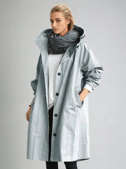 ROX - Stijlvolle Waterdichte Damesjas Coat Zavalori Blauw S