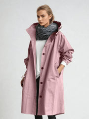 ROX - Stijlvolle Waterdichte Damesjas Coat Zavalori Roze S