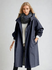 ROX - Stijlvolle Waterdichte Damesjas Coat Zavalori Marineblauw S