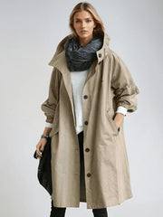 ROX - Stijlvolle Waterdichte Damesjas Coat Zavalori Khaki S