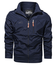 Duurzame heren outdoor jas – lichtgewicht en windproof voor al je avonturen Zomerjas man Zavalori Blauw XS