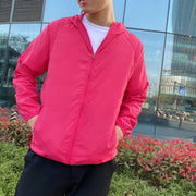 Erik | Heren Windjack met Capuchon en Ritssluiting Men Jackets Zavalori Roze S