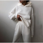 JADE - Oversized Dames Joggingpak Fashion Women Tracksuit All-year Zavalori Wit S