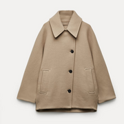 LIVO - Oversized Dames Coat Gender Female Zavalori Beige XS