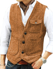 LEON | Heren Mouwloze Gilet Waistcoat Men Zavalori