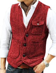 LEON | Heren Mouwloze Gilet Waistcoat Men Zavalori